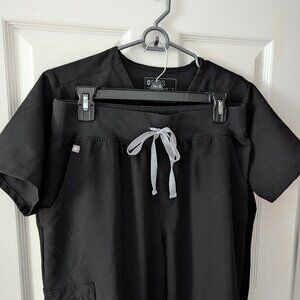 Figs Women's Black Scrubs